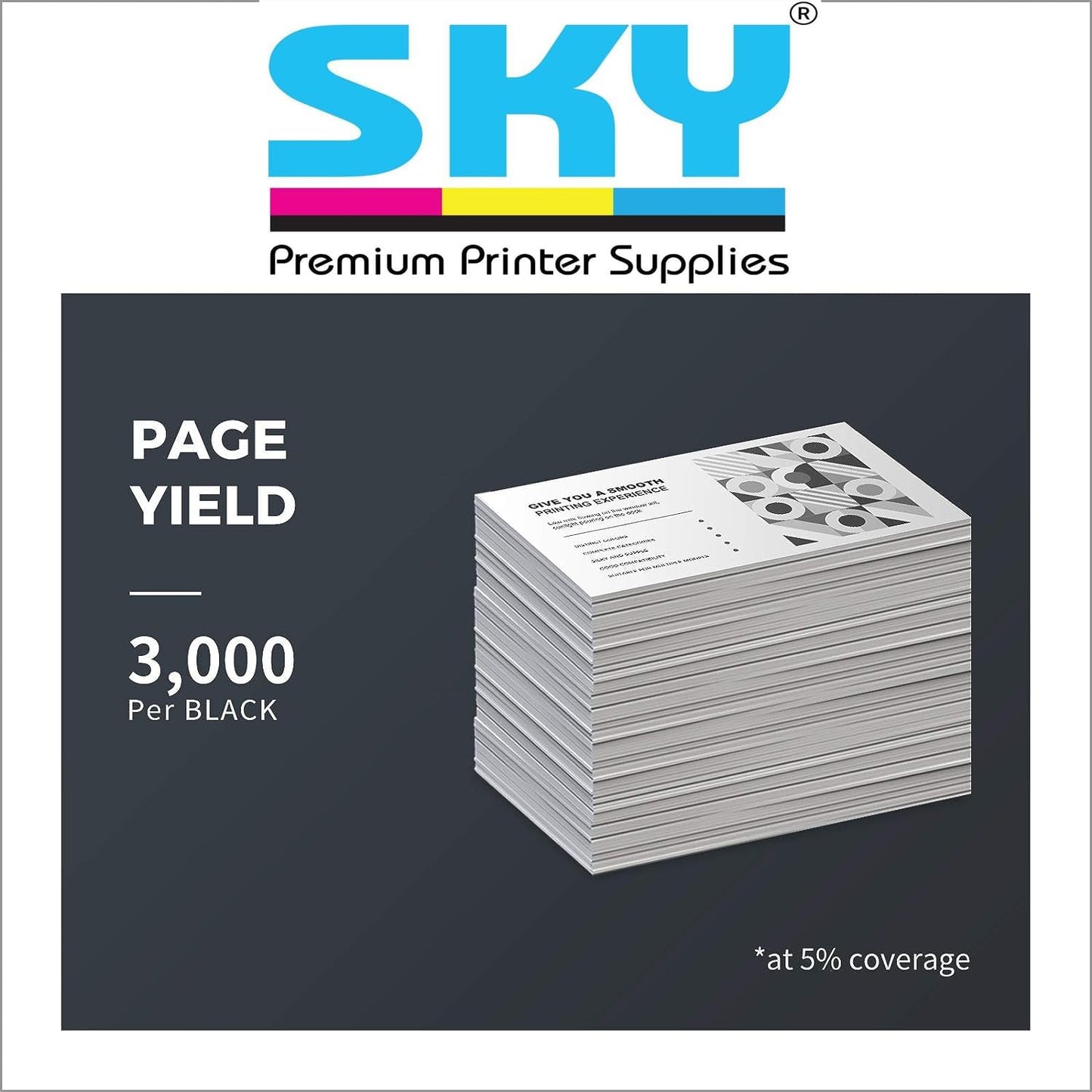 SKY TN-3607 Toner Cartridge High Capacity 3000 pages for Brother HL-L5210  HL-L6210