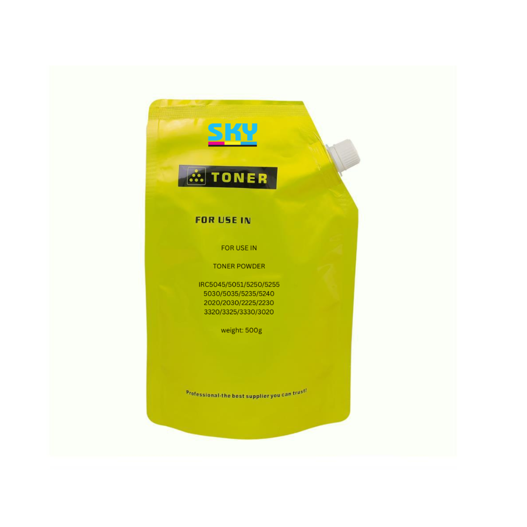 Yellow Toner Powder 500g for  imageRUNNER ADVANCE C5030 C5035 C5235 C5240 C5045 C5051 C5250 C5255 C3320 C3330 C3020