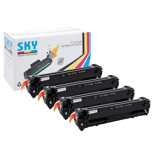 SKY 131A 4-Color Set  Toner Cartridges for HP Colour LaserJet Pro 200 Color  M251 , M276 Series
