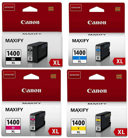 Canon 1400XL 4-Color set  Ink Cartridges for Maxify MB 2140 MB 2340 MB 2740 MB 2040