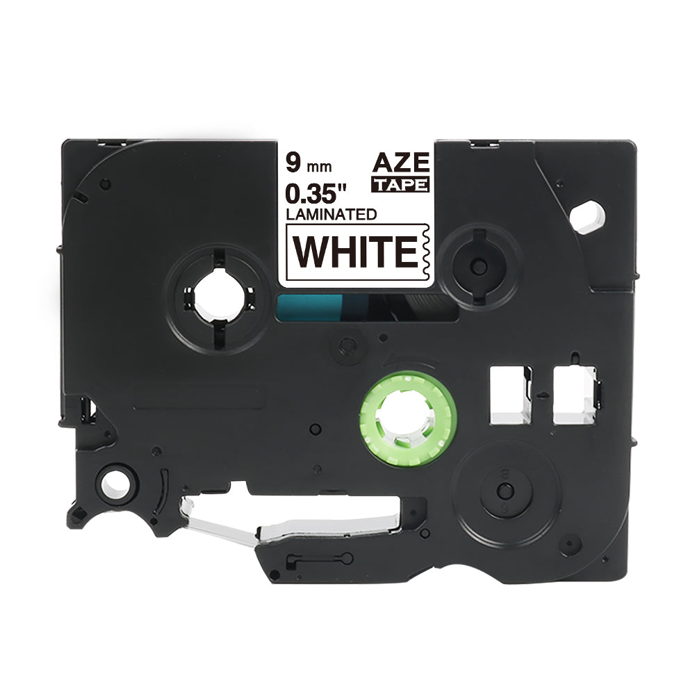 SKY 5-PCS Black on White Compatible  TZe-221  9mm 0.35 Inch Laminated TZ Tape for Brother P Touch H110 D400 D210 Label Printers