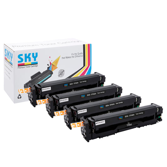 SKY 203A 4-Color set  Toner Cartridges for HP Colour LaserJet Pro M254, MFP M280 and M281