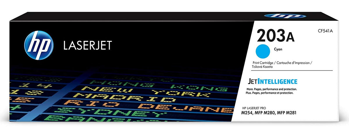 HP 203A Genuine 4-Color set Toner Cartridges for HP Colour LaserJet Pro M254, MFP M280 & M281