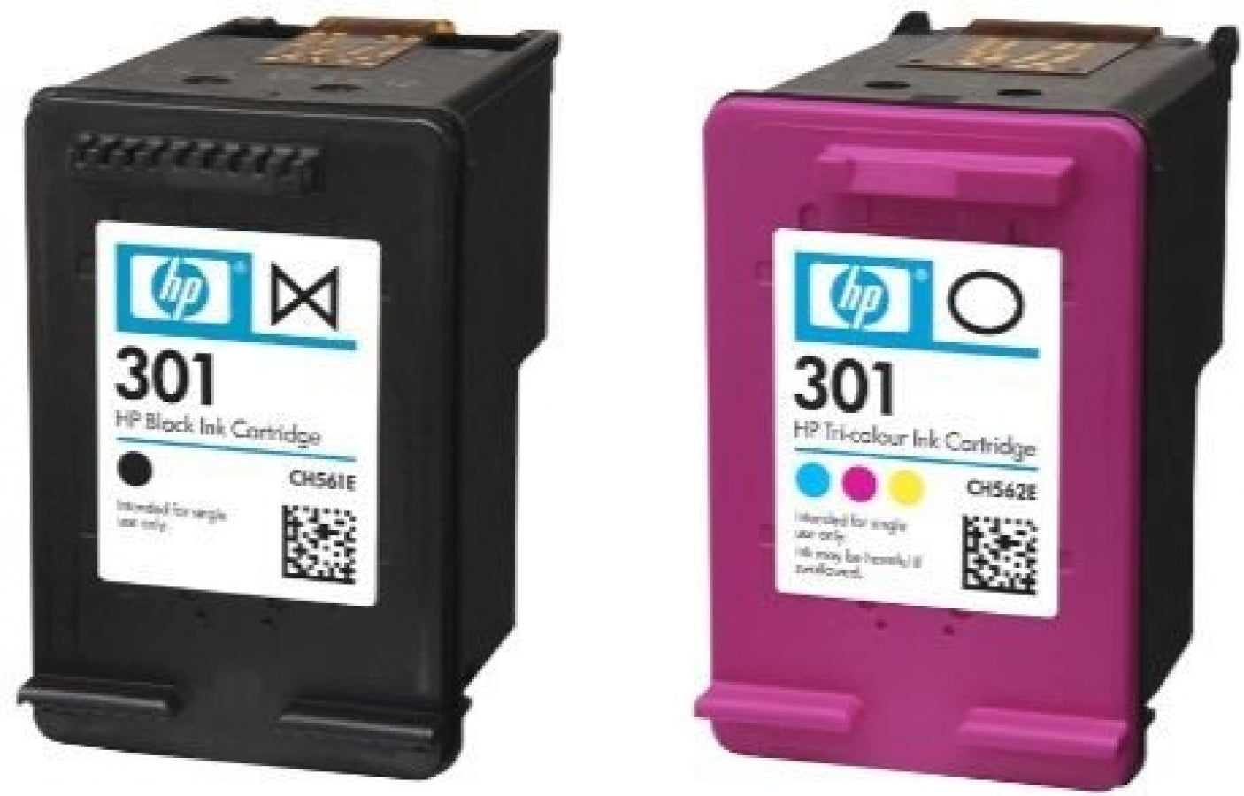 HP 301 Black and HP 301 Color Ink Cartridges