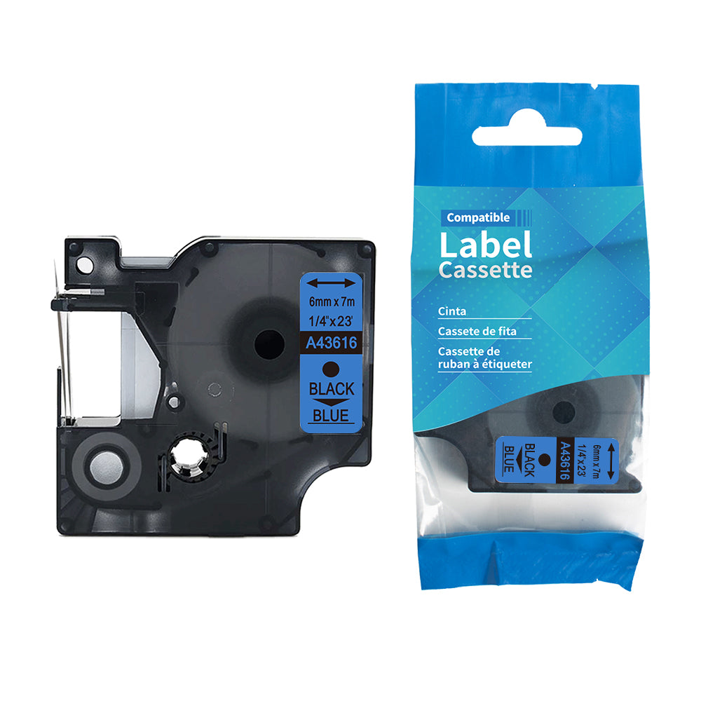 SKY 6mm x 7 meter Label Tape Cartridge for Dymo  Label Printers