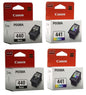 2 sets of Canon 440 Black and 441 Tricolor Ink Cartridges for PIXMA MG3240