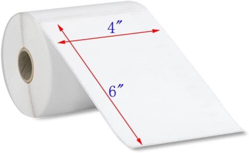 SKY 4" X 6" - 100mm x 150mm 500 Labels per Roll White Direct Thermal Shipping Labels Address Labels