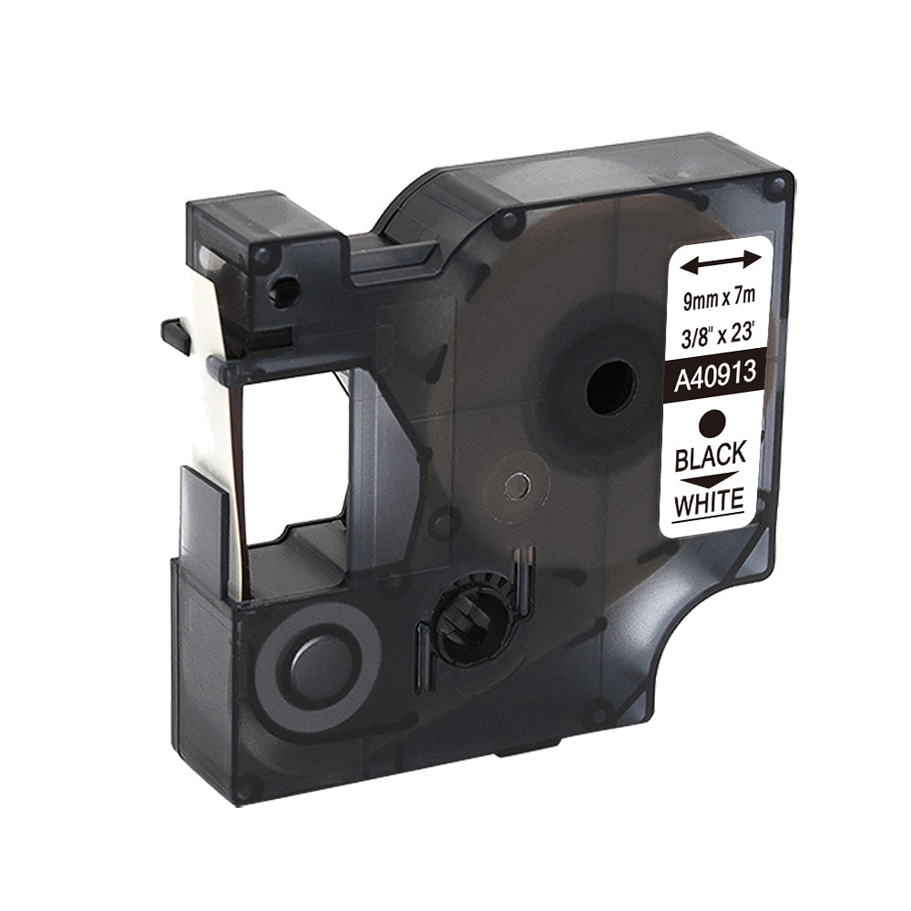 SKY  5-PCS Black on White 9mm x 7 meter Label Tape Cartridge for  Dymo LM160 Label Printer