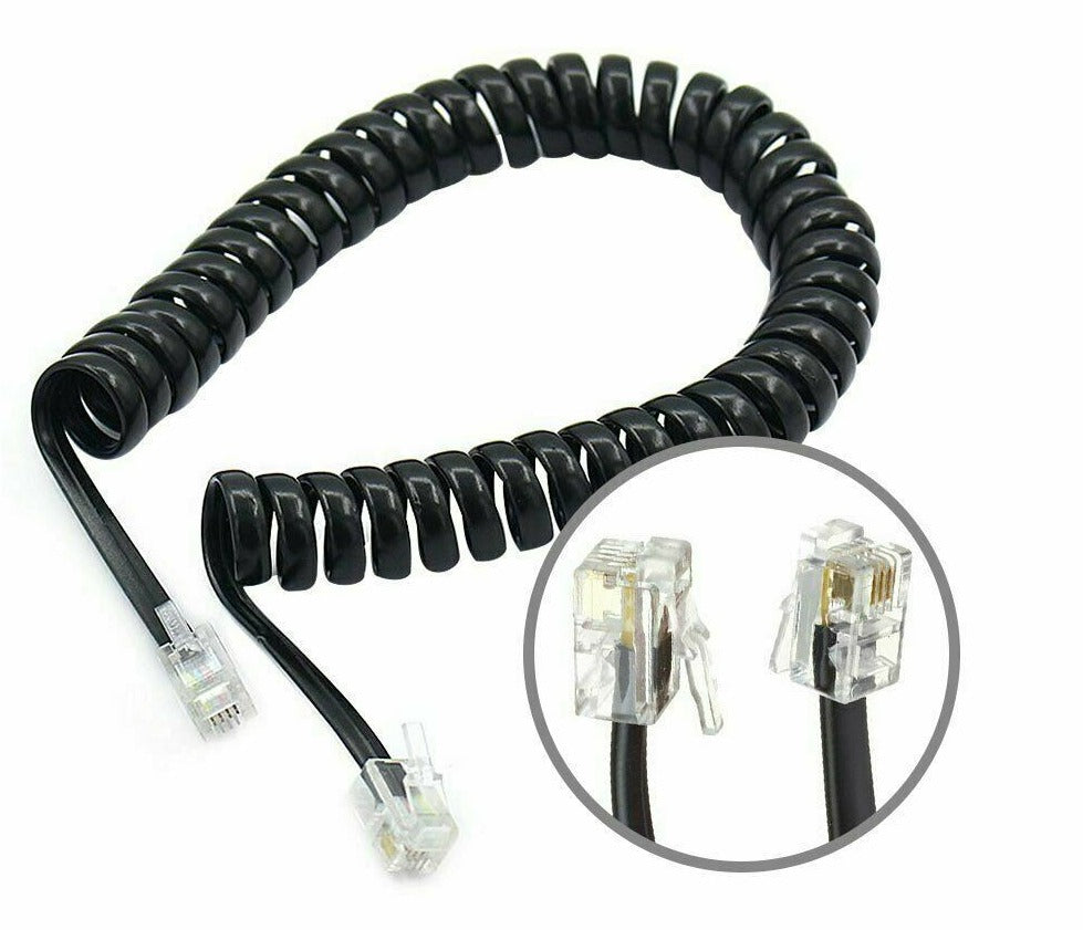 Telephone Receiver spiral cable  2meter