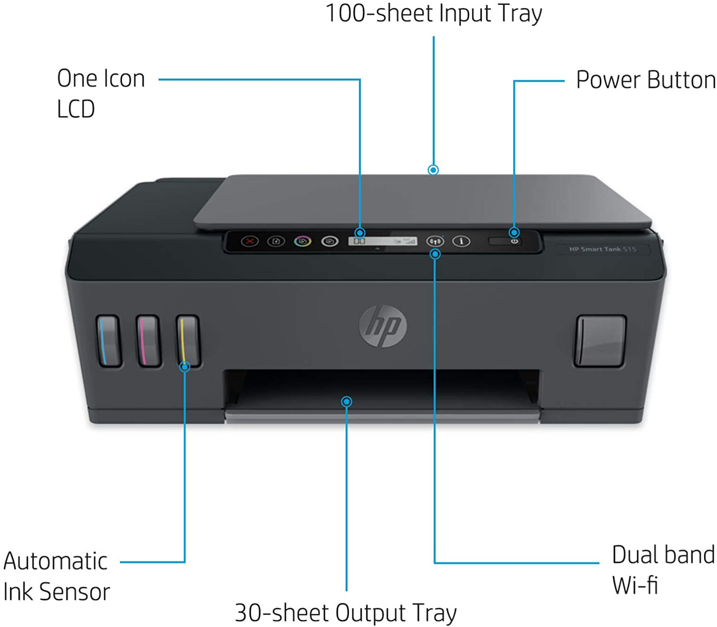 HP Smart Tank 515 Wireless All-in-One  Printer