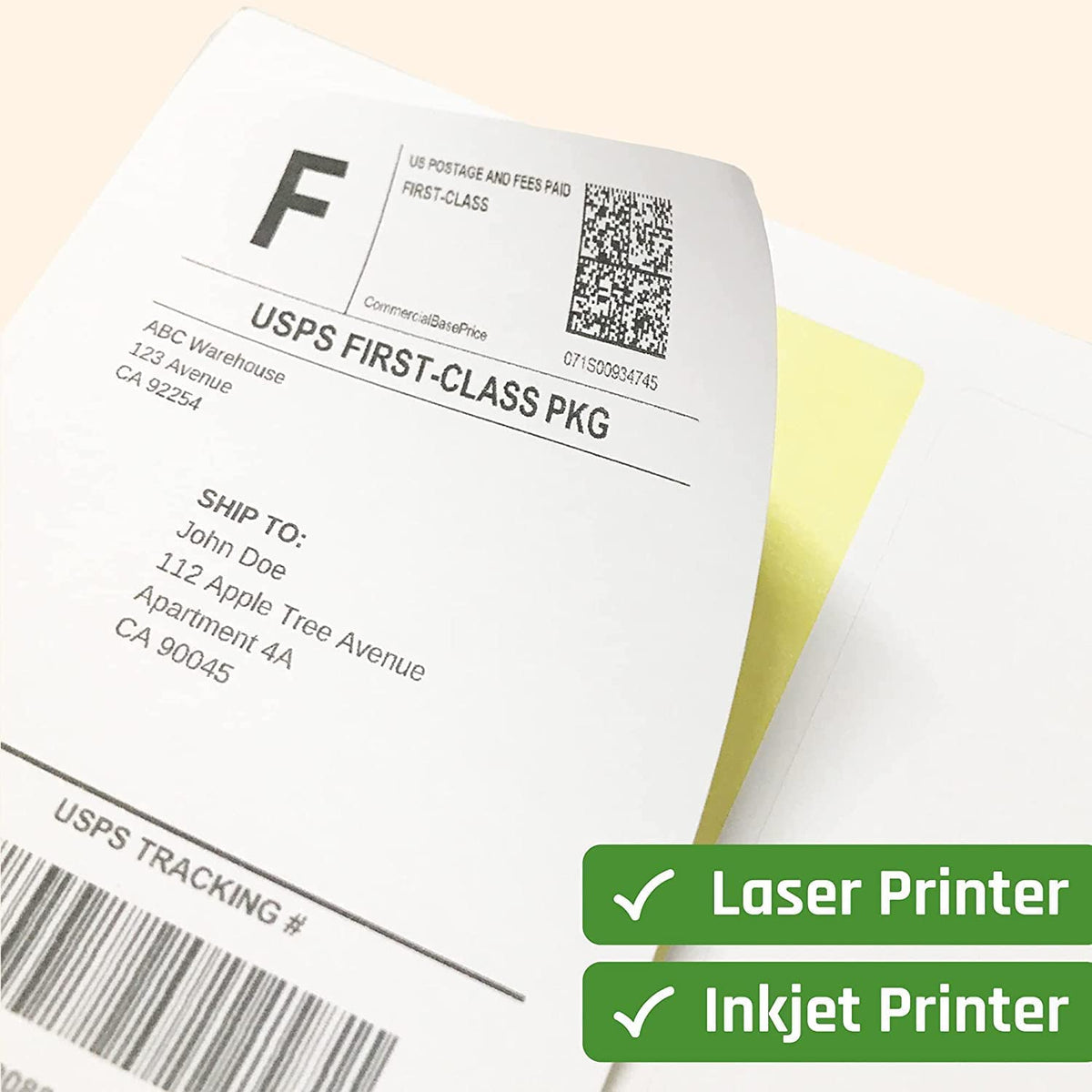 A4 Sticker Paper / Label Paper for Inkjet and Laserjet Printing- 100 S ...