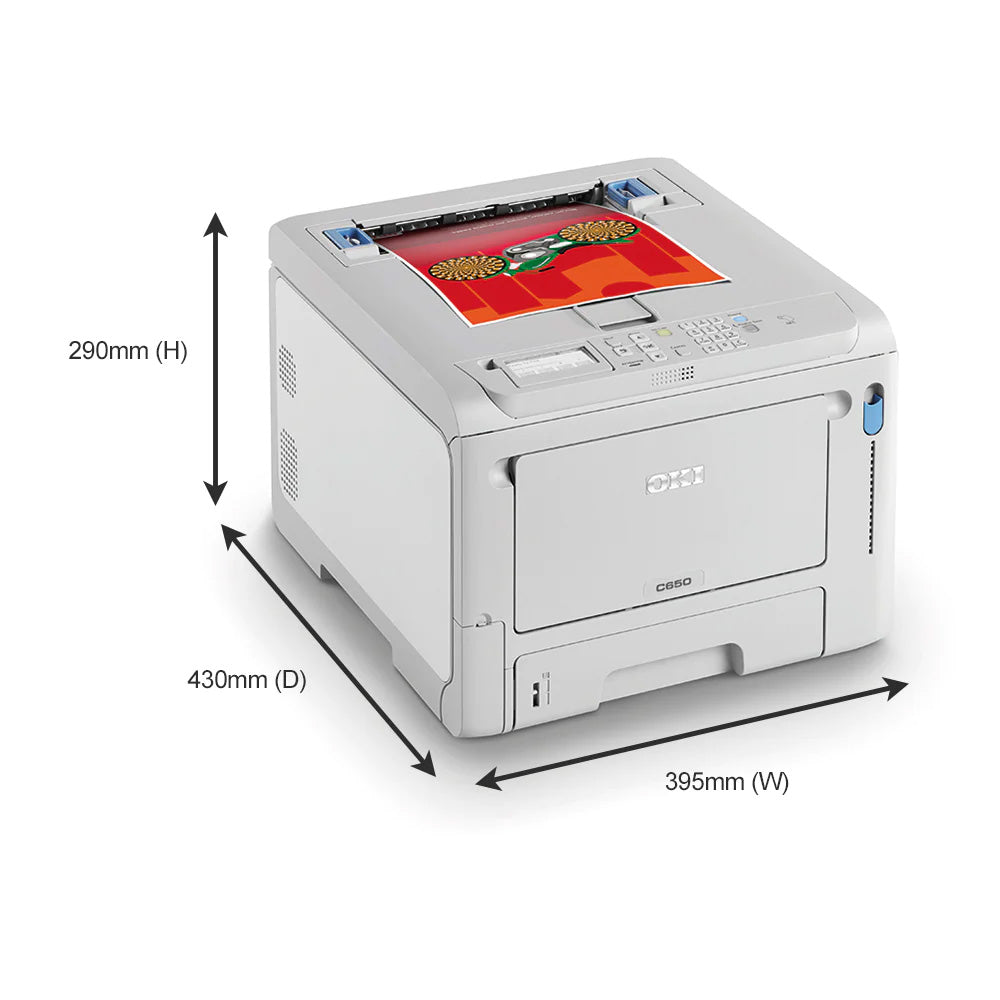 OKI C650dn A4 Colour LED Laser Printer - Smallest   A4 Colour Printer