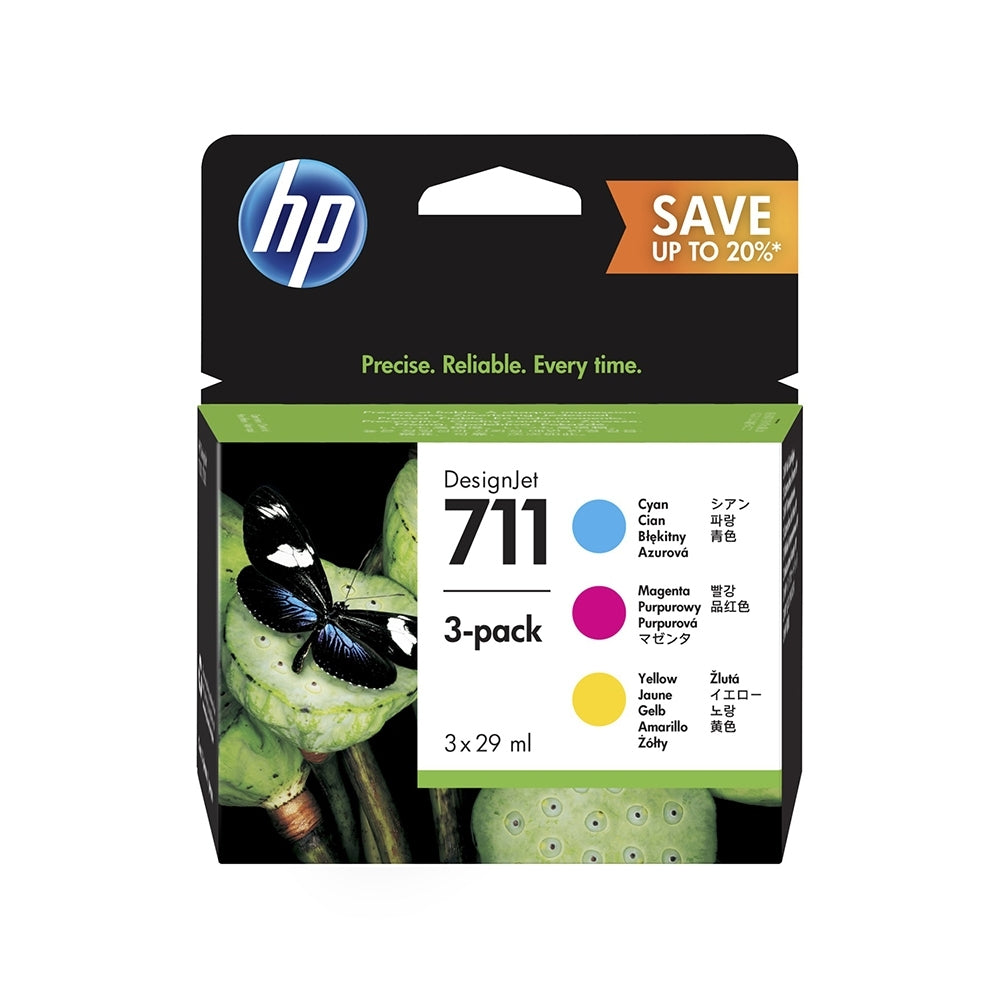 HP 711 -3 Color Multipack  Ink Cartridge P2V32A