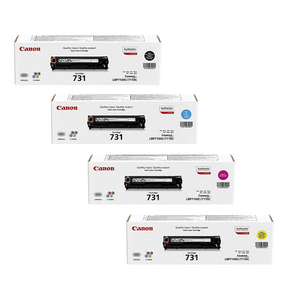 Canon 731 4-Color set of  Toner Cartridges FOR Canon i-SENSYS MF8230Cn  and MF8280Cw