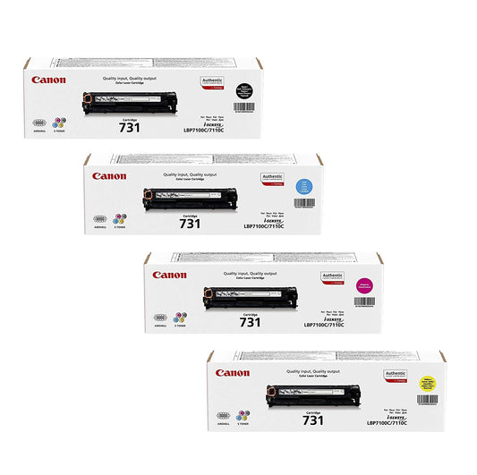 Canon 731 4-Color set of  Toner Cartridges FOR Canon i-SENSYS MF8230Cn  and MF8280Cw