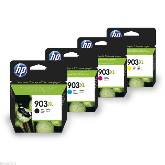 HP 903XL  4-color set high capacity Ink Cartridges for HP Officejet Pro 6960