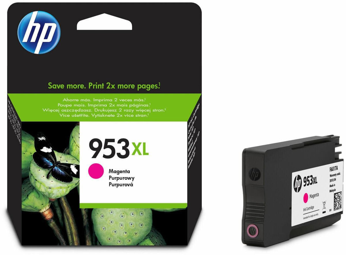 HP 953XL MAGENTA  Ink Cartridge for HP Officejet Pro 7740  and  8710