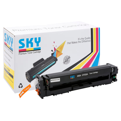 SKY 205A 4-color set Compatible Toner Cartridges for HP Colour LaserJet Pro M180, M181 and M154