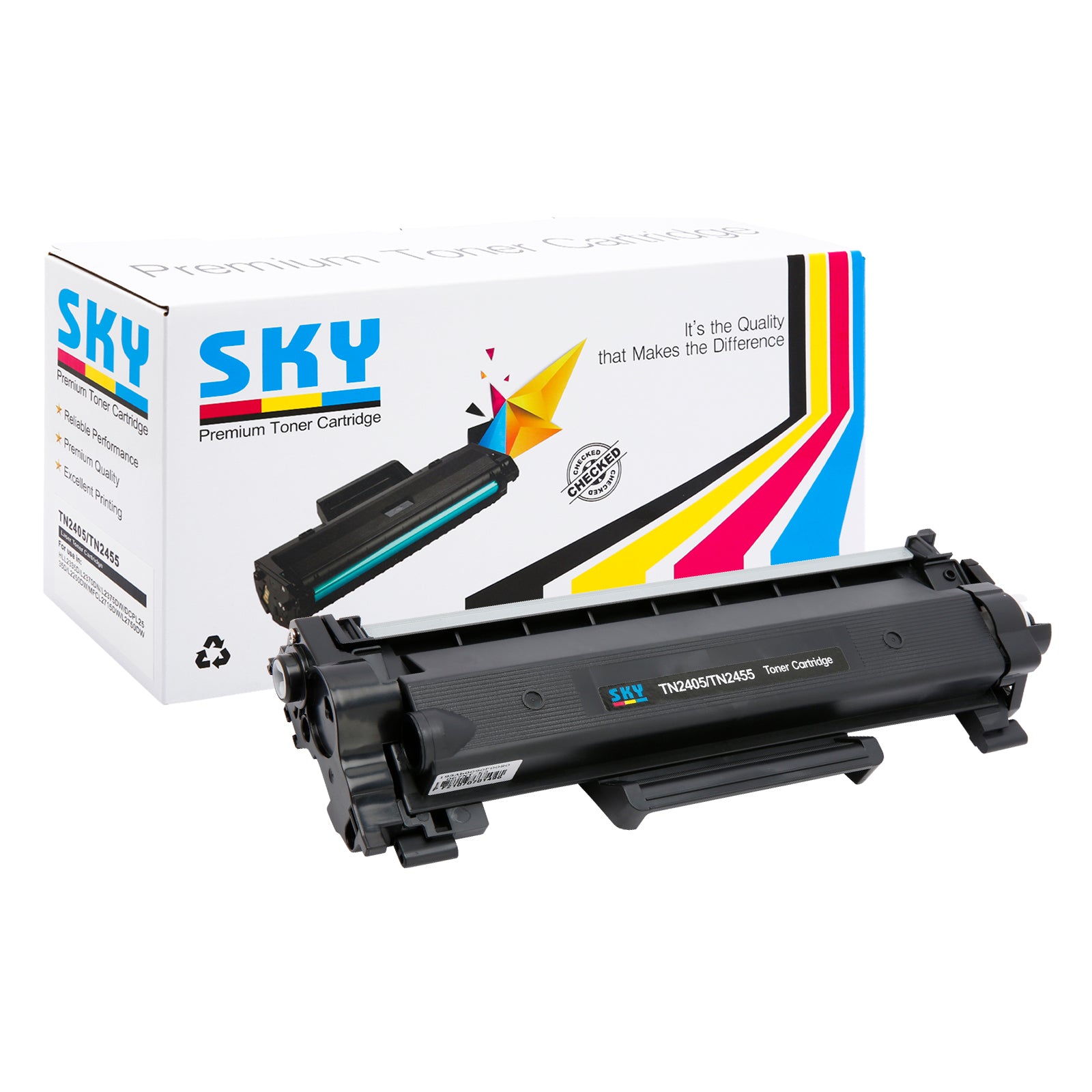 SKY TN-2455 Toner Cartridge for Brother  HL-2335D, L2370DN  DCP-L2535D and DCP-L2550DW - 3000 pages