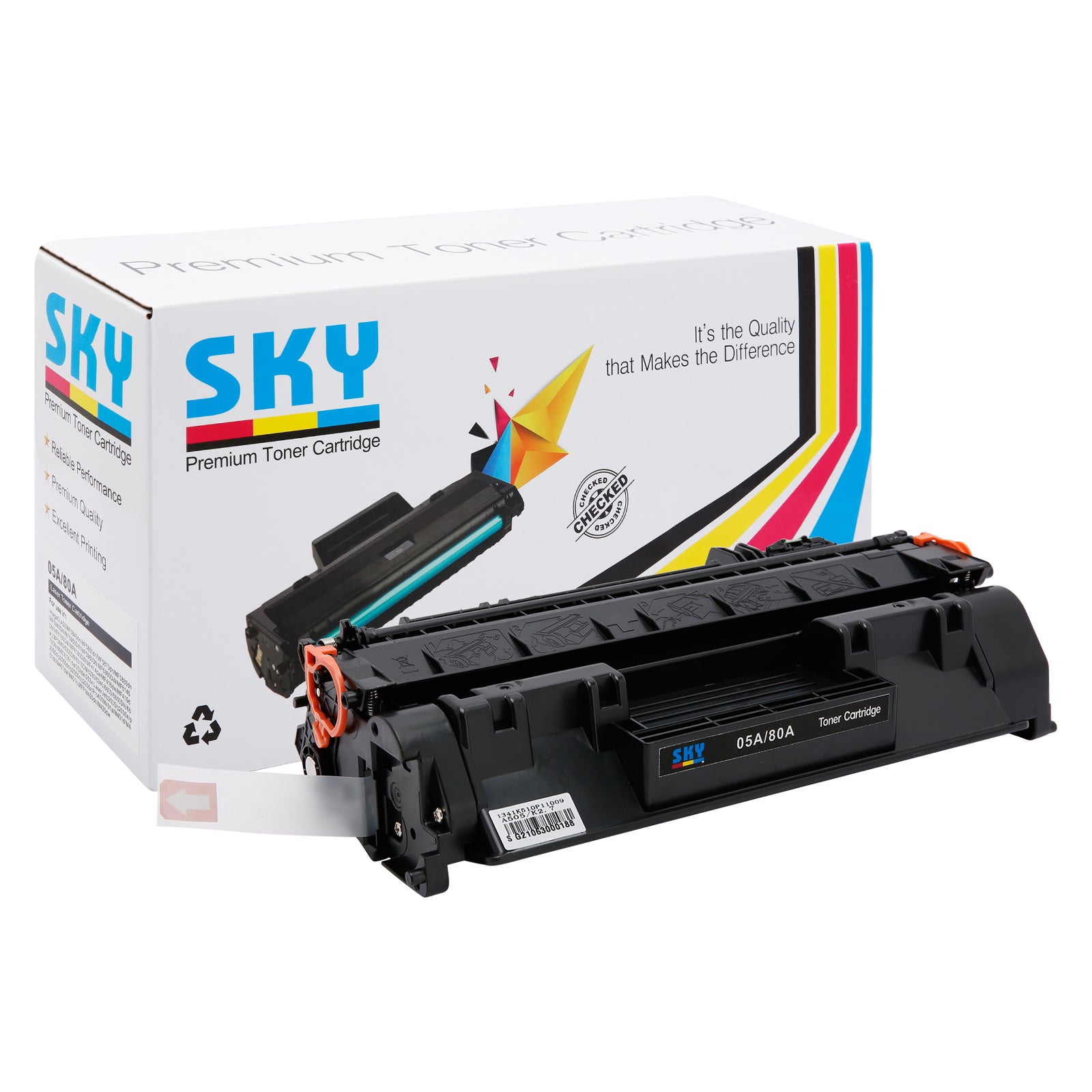 SKY  05A Toner Cartridge CE505A for HP LaserJet P2030 P2035 P2050 and P2055  Printers