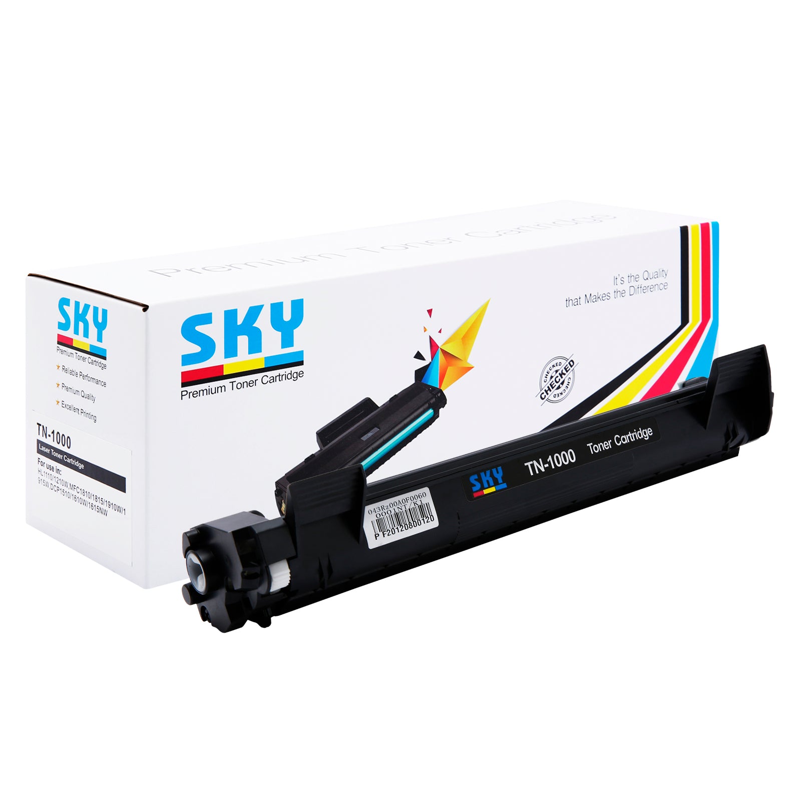 SKY TN-1000 Compatible Cartridge for HL-1110 HL-1210W DCP1510 DCP-1610W MFC-1910W MFC-1815 MFC-1810