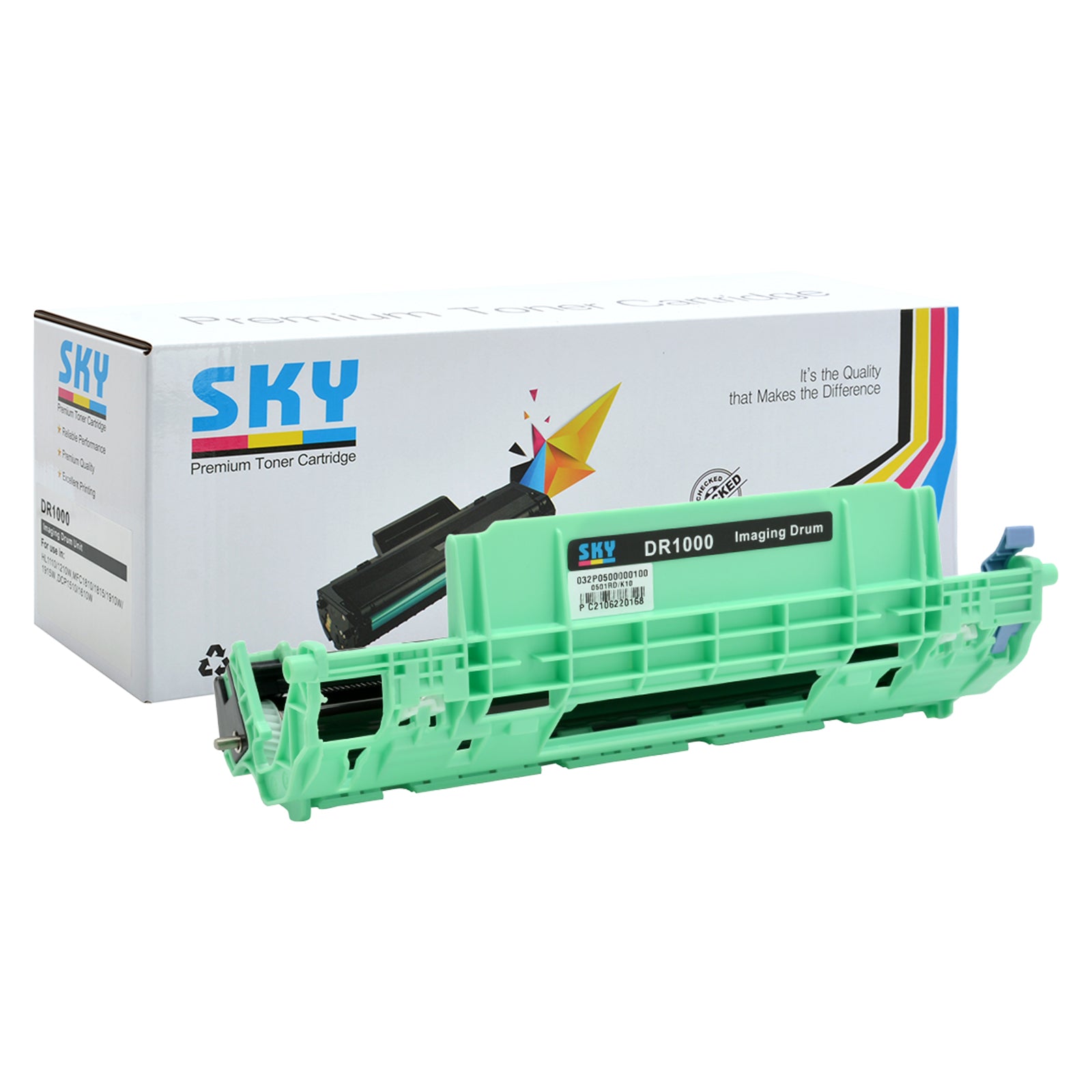 SKY DR-1000 Compatible Drum Unit for  HL-1110 HL-1210W DCP-1510 DCP-1610W MFC-1910W MFC-1815 MFC-1810