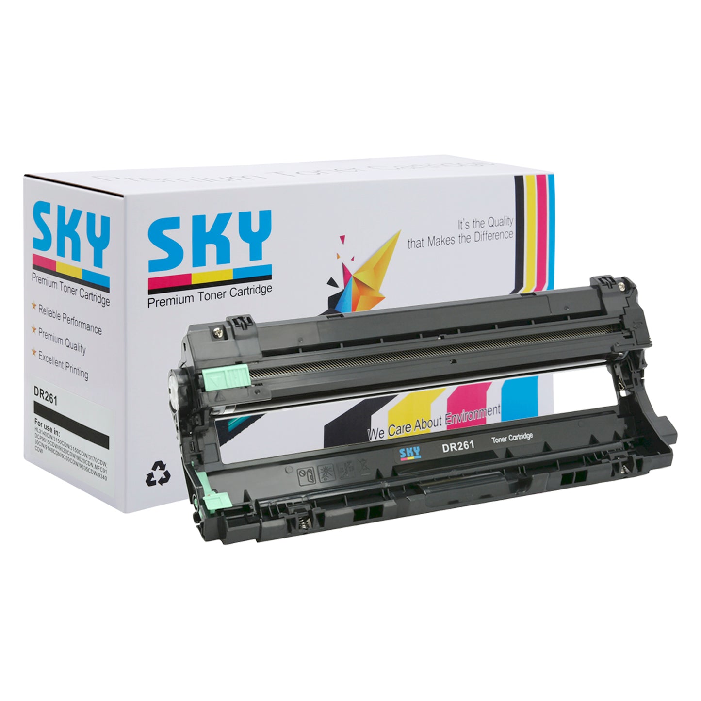 SKY DR-261CL Drum Unit for  HL-3150CDN / HL-3170CDW / MFC-9140CDN / MFC-9330CDW