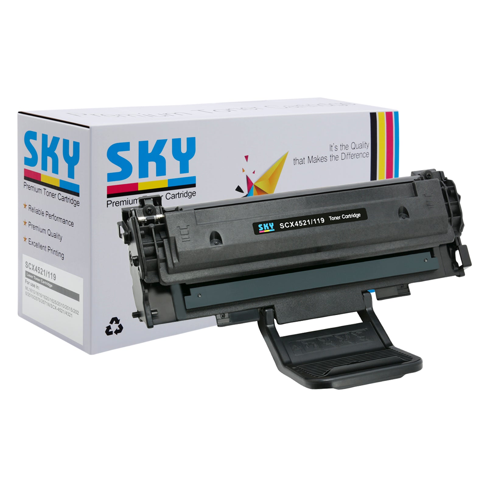 SKY SCX-4521 / 119 Compatible Toner Cartridge For Samsung ML-2010 ML-1610  ML-1615 and SCX-4521