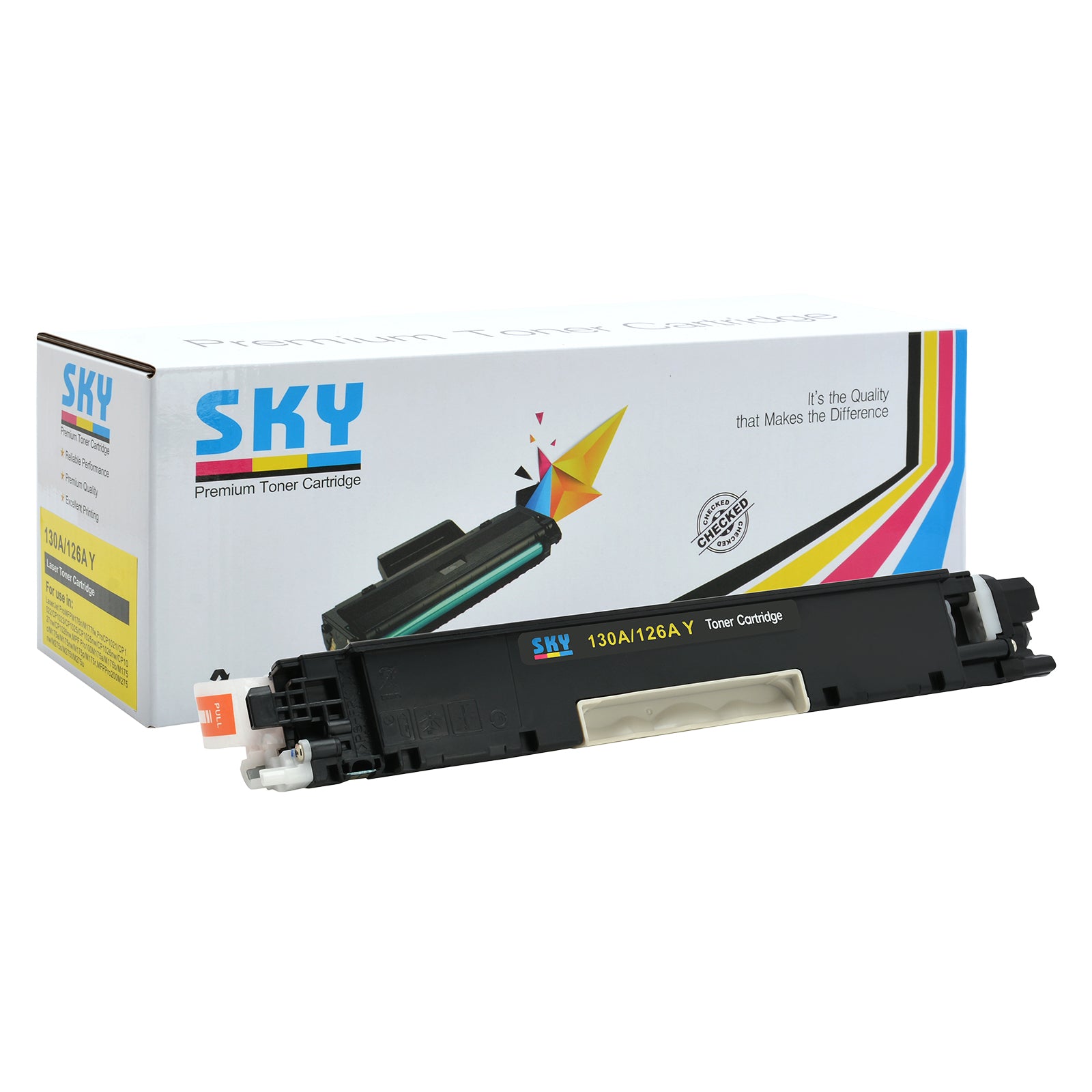 SKY 130A  Yellow Toner Cartridges for HP Colour LaserJet Pro MFP M176/MFP M177
