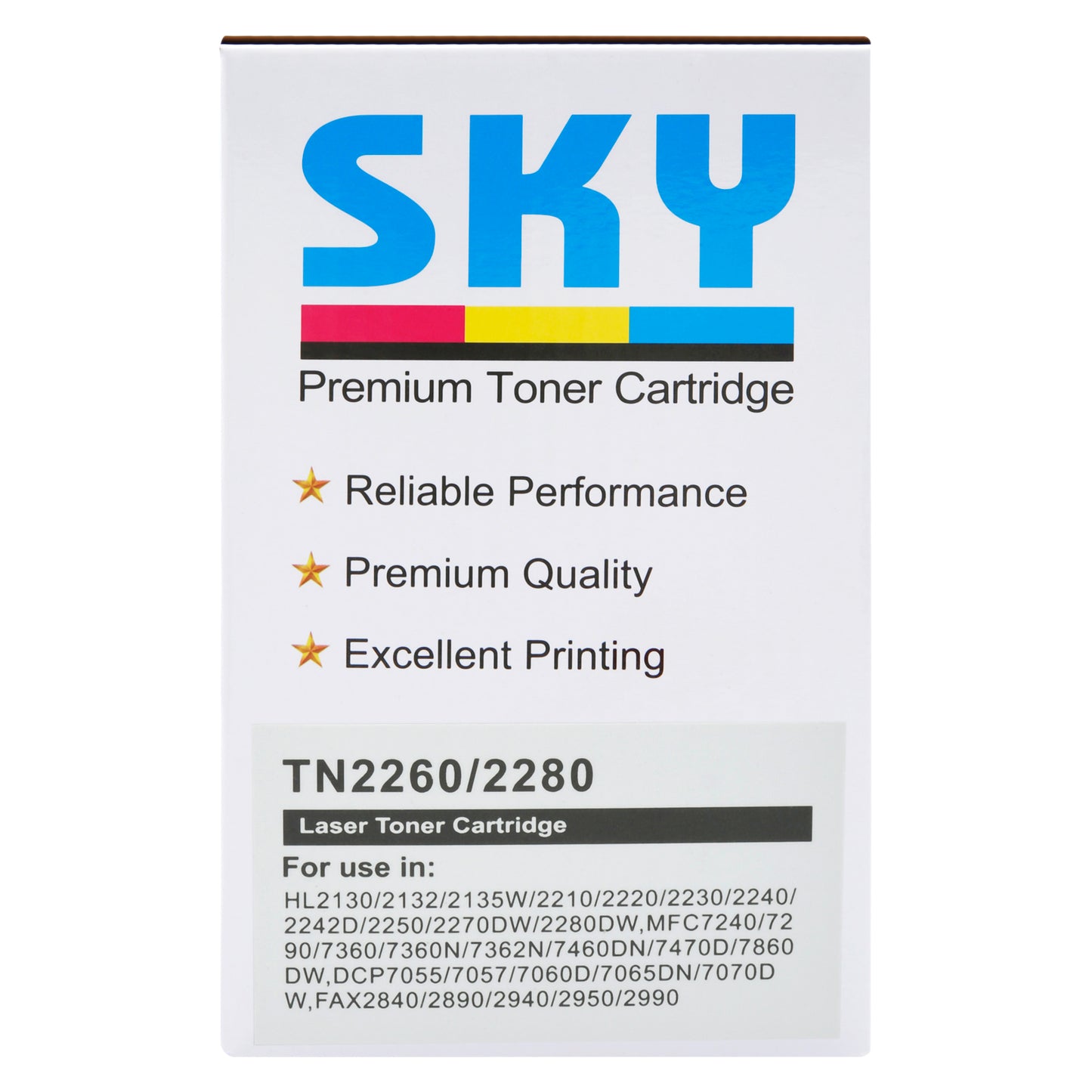 SKY TN-2260/TN-2280 High Capacity Toner Cartridge for HL-2250 2240D DCP-7060D, 7065DN, MFC-7360 7860DW and FAX-2840