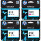 HP 912 Ink Cartridges for HP OfficeJet Pro 8022  8012 8017 printers