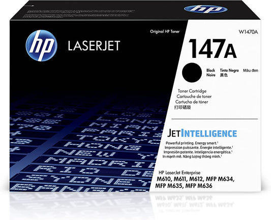 HP 147A Black LaserJet Toner Cartridge W1470A HP LaserJet Enterprise M611  and MFP M634