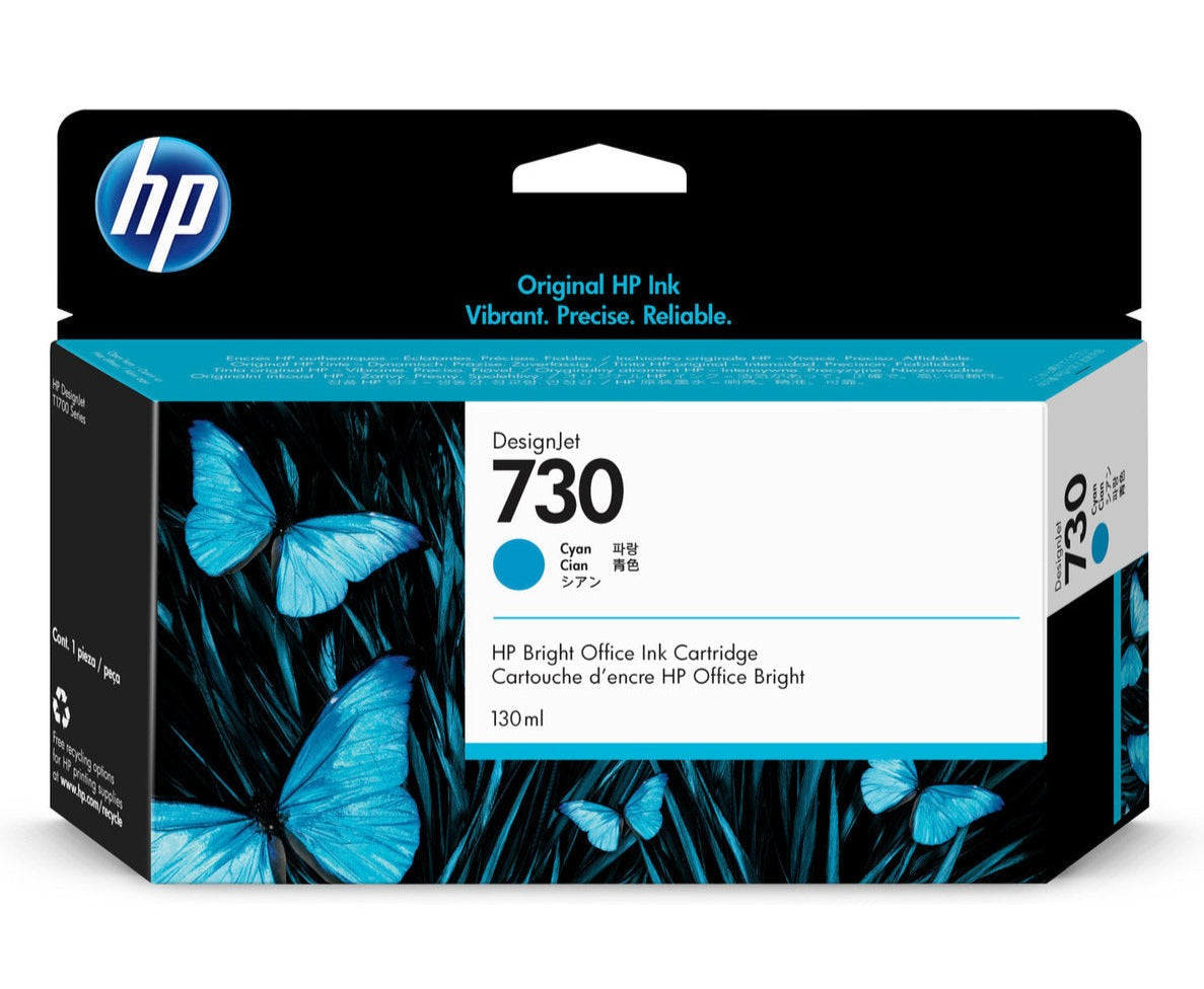 HP 730 - 130ml Ink Cartridge for HP Designjet T1600 T1700 and T2600 Plotters