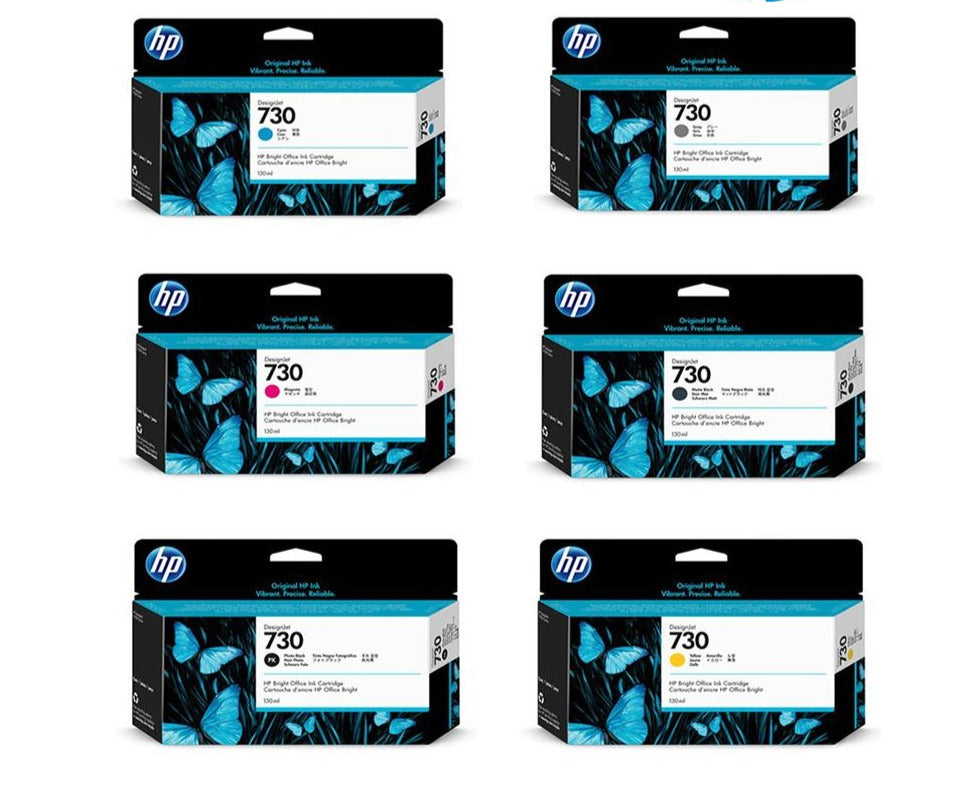 HP 730 - 130ml Ink Cartridge for HP Designjet T1600 T1700 and T2600 Plotters