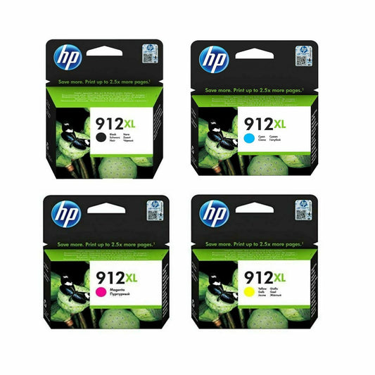 HP 912XL 4-color set Ink Cartridges for HP OfficeJet Pro 8022  8012 8017 printers