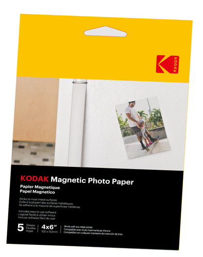 KODAK Magnetic Photo Paper 4R - 4 x 6"  size  5 sheets