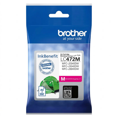 Brother LC472 Magenta Ink Cartridge for Brother  MFC-J2340DW J3540DW and J3940DW Printers