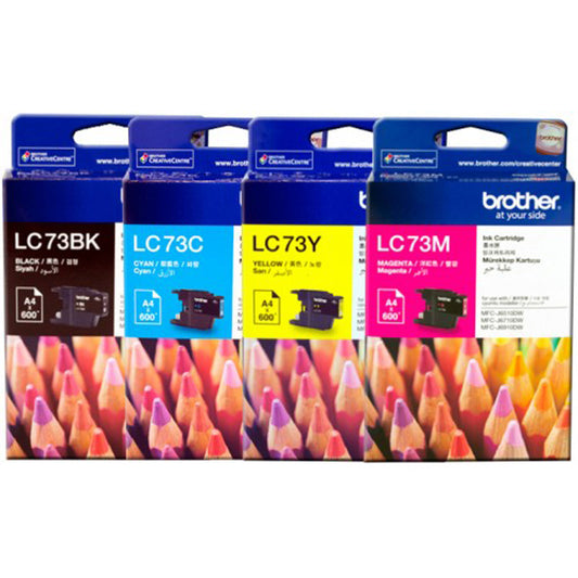 Brother LC-73 4-Colour Ink Cartridge Set for MFC-J6510DW, MFC-J6910DW, buy in Dubai, UAE  