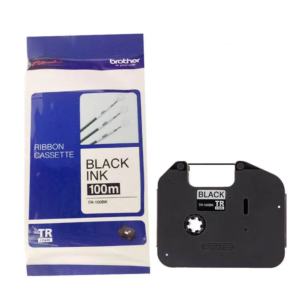 Brother TR-100BK  100m Ribbon Tape  Black