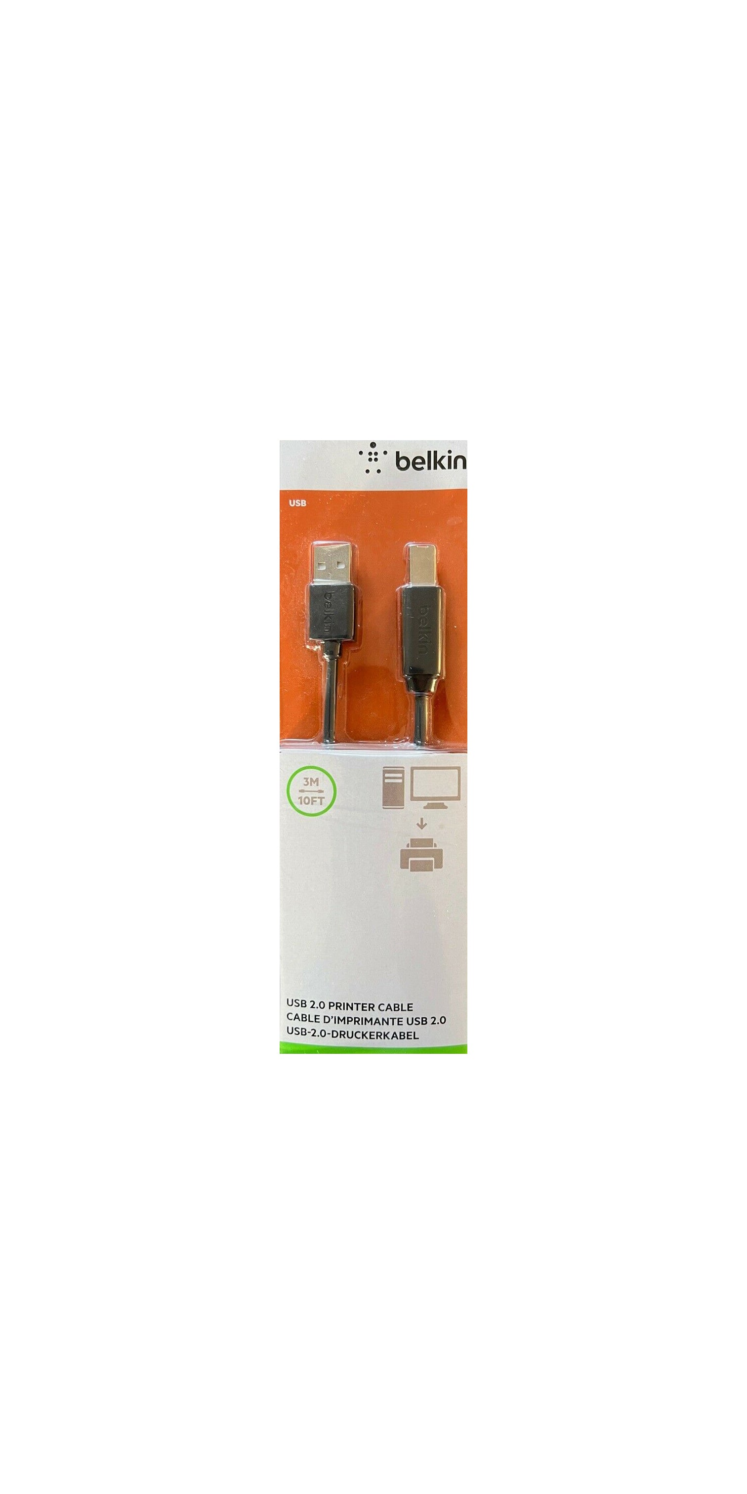 Belkin USB 2.0 Printer Cable 3 Meter