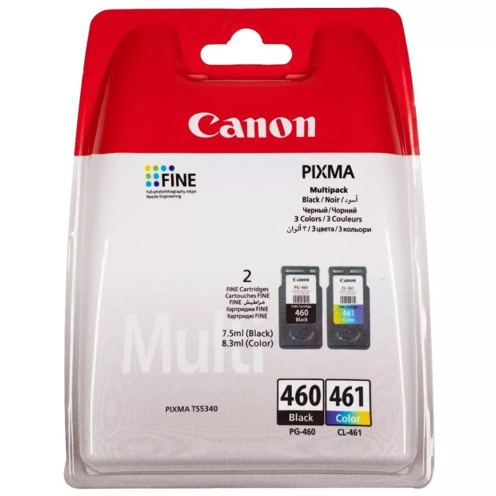 Canon  460/461 Combo Pack Ink Cartridges for  Pixma TS5340 and TS7440