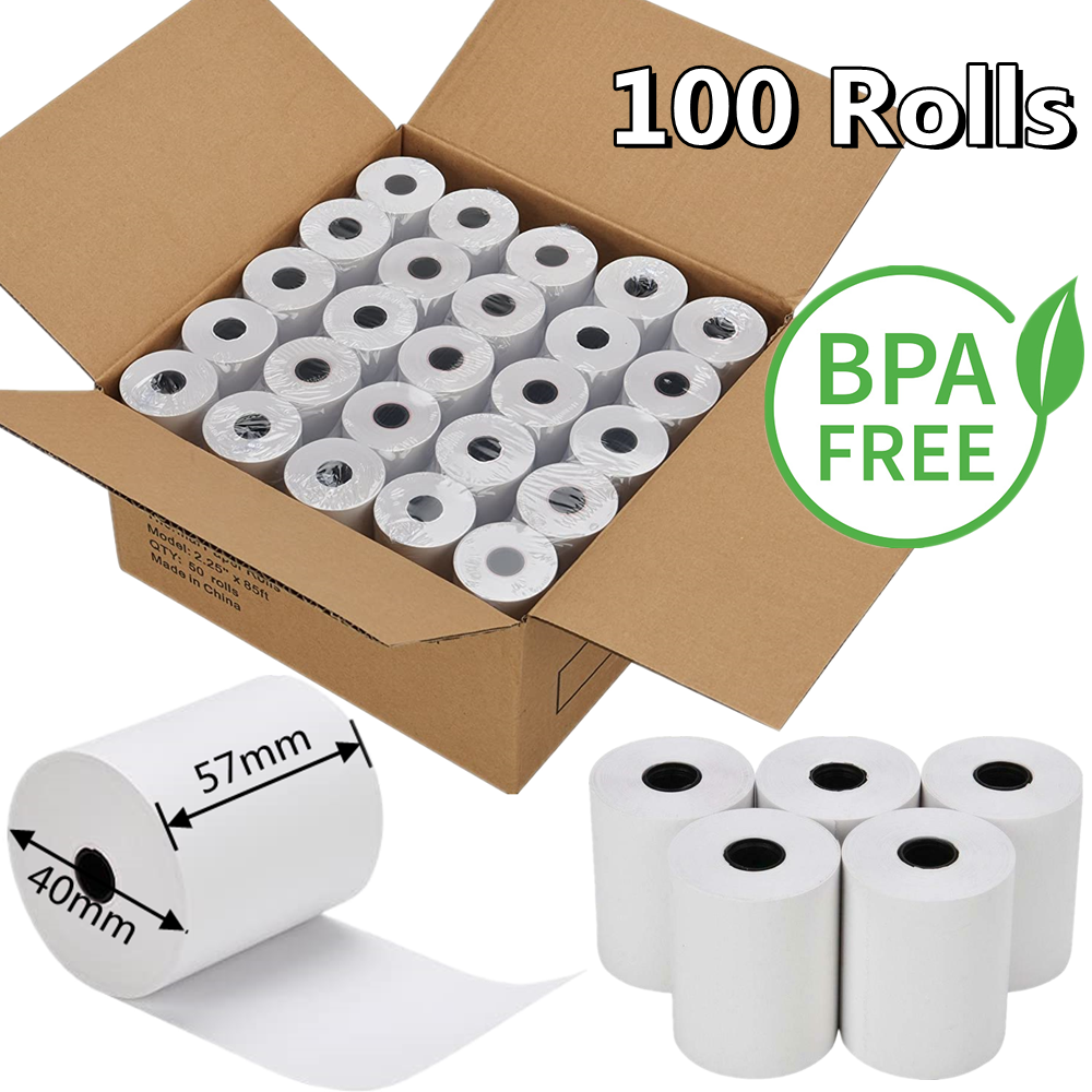 Thermal Paper Roll for  Credit Card /POS Machine   57mm x 40 meter