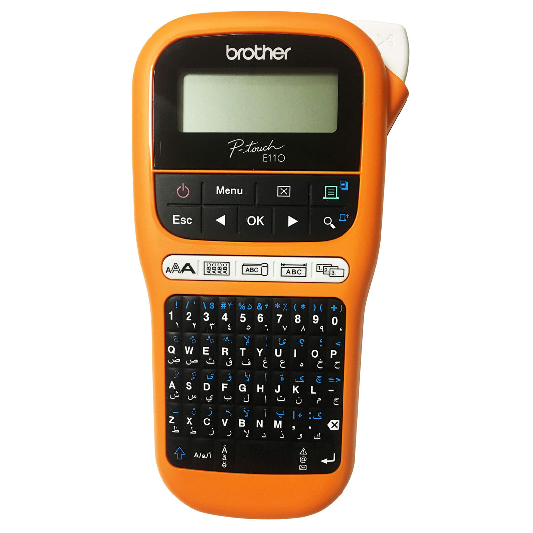 Brother PT-E110VP Handheld Electrician Label Printer with Arabic/Engli ...