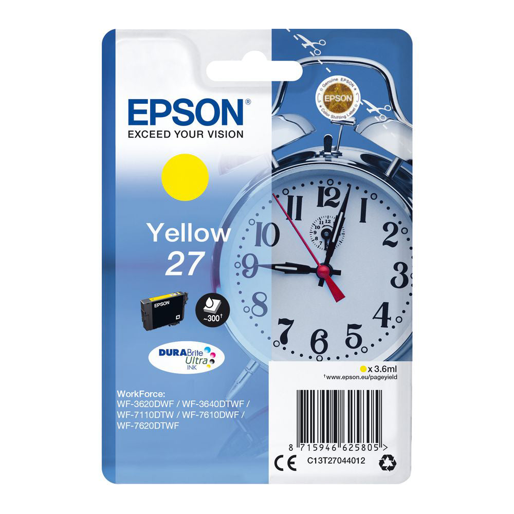 Epson 27 Ink Cartridge for Epson Workforce WF-7620 Multifunction Printer