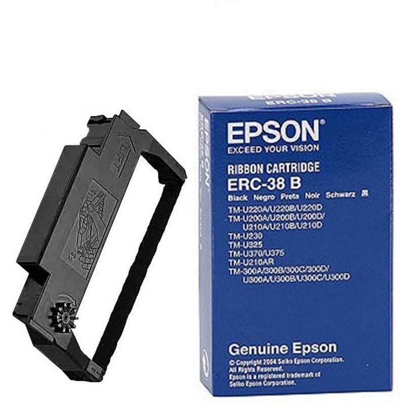 Epson ERC-38 B Ribbon Cartridge - Black for TM-U200A TM-U300A