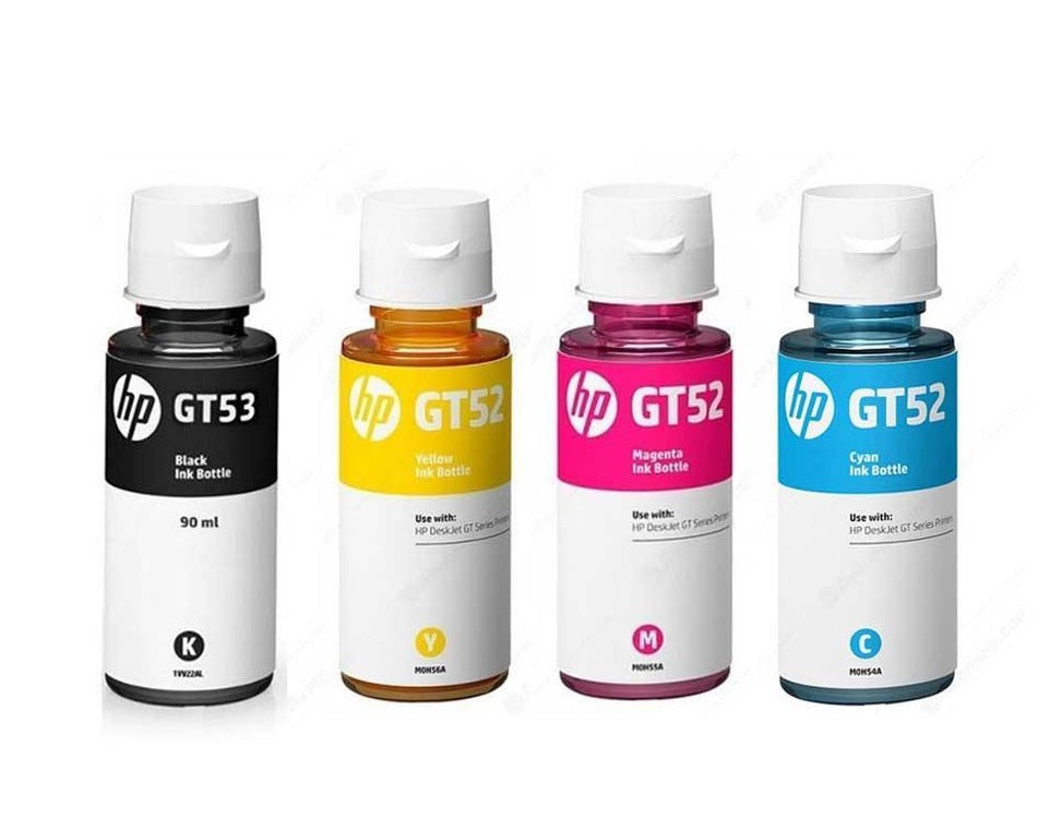 HP GT53  ( replaces GT51 ) and GT52 Refill Ink Bottle for HP Ink Tank Printers