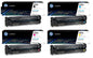 1 Set -4 color 203A Toner Cartridges for HP Colour LaserJet Pro M254, MFP M280 and M281