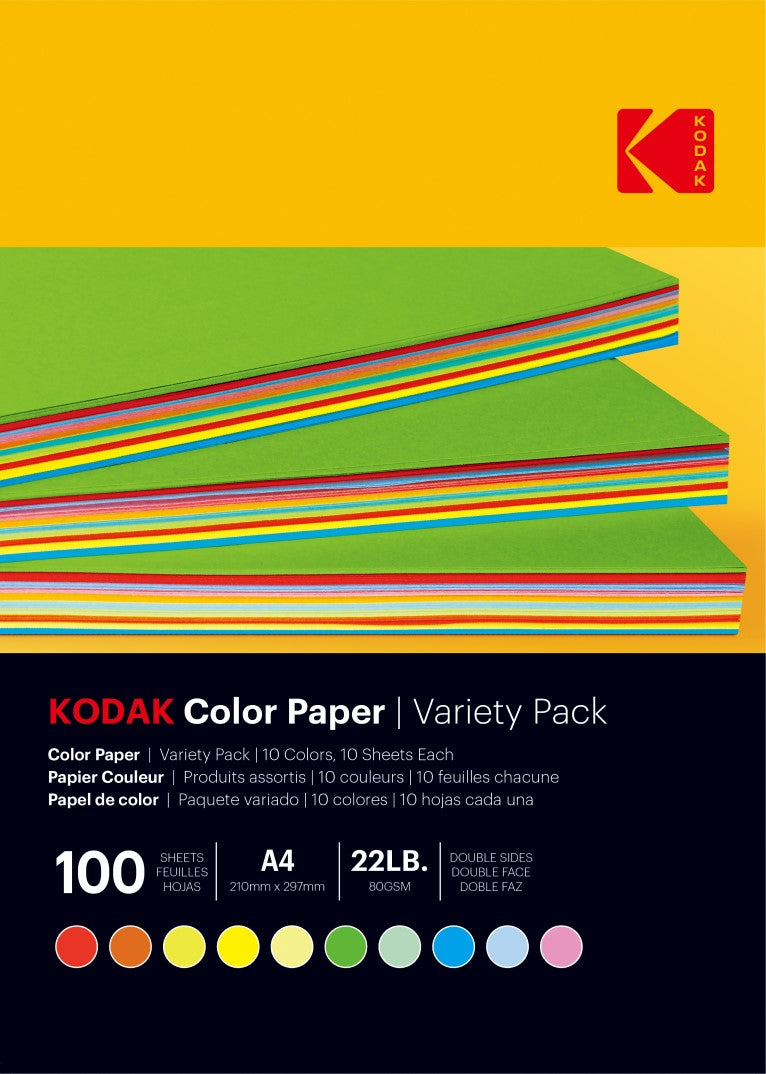 KODAK Color Paper A4 size 100 sheets
