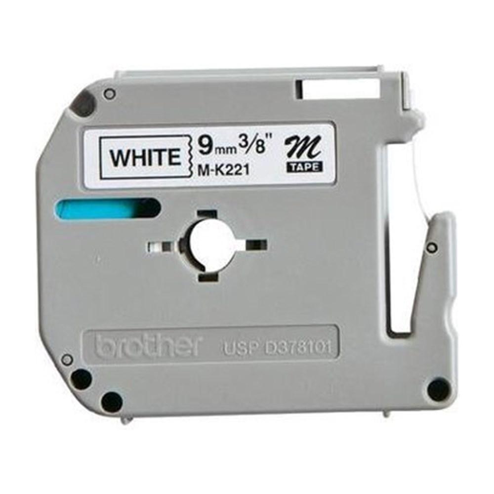 Brother M-K221  9mm x 8 meter Thermal M Tape Cartridge for Brother P-Touch Label Printers