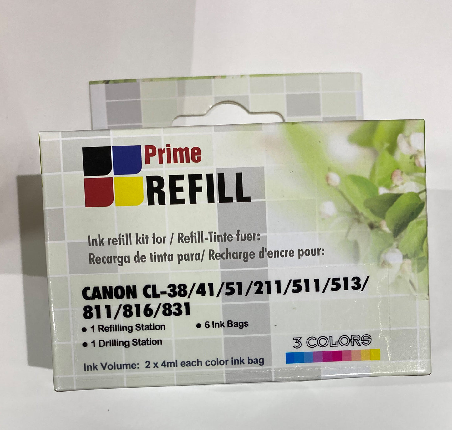 Refill Kit for Refilling Canon 511 and 441 Color Ink Cartridge